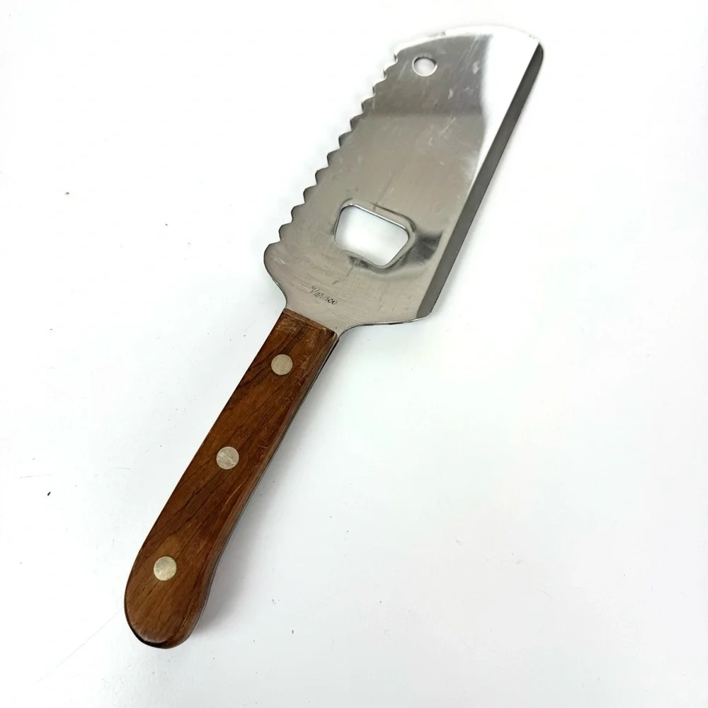 70s Vintage Vernco Butcher Meat Cleaver BBQ Knife Tenderizer Bottle Opener 11